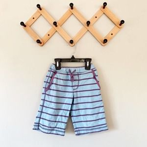 Mini Boden Blue Striped Shorts | 4Y